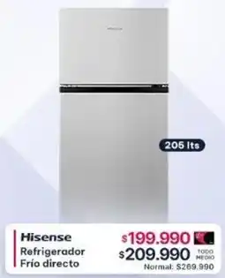 Abc Hisense Refrigerador Frío directo 205LT oferta