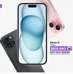 Ripley iPhone 15 128gb oferta