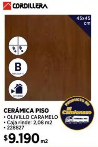 Construmart CERÁMICA PISO 45x45cm oferta