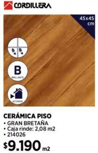 Construmart CERÁMICA PISO 45x45cm oferta