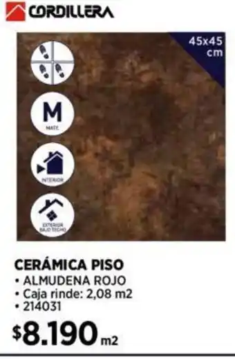 Construmart CERÁMICA PISO 45x45cm oferta