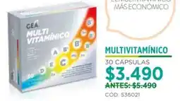 Cruz Verde MULTIVITAMINICO 30 CÁPSULAS oferta