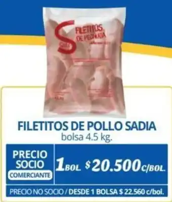 Alvi FILETITOS DE POLLO SADIA bolsa 4.5kg oferta