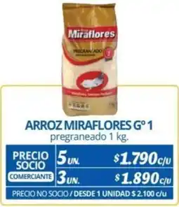 Alvi ARROZ MIRAFLORES G° 1 pregraneado 1 kg. oferta