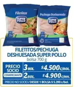 Alvi FILETITOS/PECHUGA DESHUESADA SUPER POLLO bolsa 700g oferta