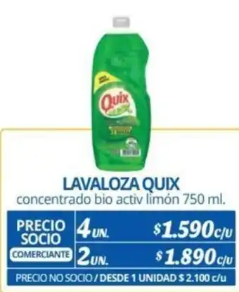 Alvi LAVALOZA QUIX concentrado bio activ limón 750ml oferta