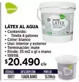 Construmart Latex al agua oferta