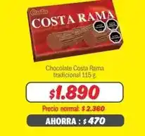 Fabrics Costa - chocolate rama tradicional oferta