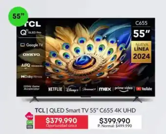 Sherpalife Tcl - qled smart tv 55 c655 4k uhd oferta