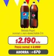 Fabrics Pepsi - bebida normal o zero desechable oferta