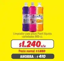 Mayorista 10 Poett - limpiador para pisos líquido oferta