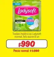 Mayorista 10 Ladysoft - toallas higienicas normal, tela suave oferta