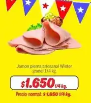 Mayorista 10 Winter - jamon pierna artesanal granel oferta
