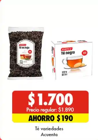 Super Bodega a Cuenta Acuenta - acventa - té variedades oferta