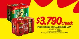Mayorista 10 Pack cerveza Cristal o Escudo lata oferta