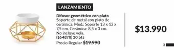 Avon Metal - difusor geometrico con plato oferta