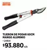 Construmart Bahco - tijeron de podar mango aluminio oferta