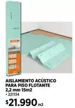 Construmart Aislamiento acústico para piso flotante oferta