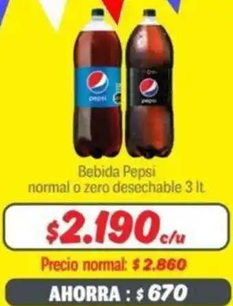 Mayorista 10 Bebida Pepsi normal o zero desechable oferta
