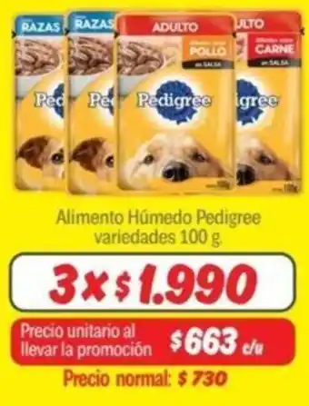 Mayorista 10 Pedigree Alimento Húmedo variedades oferta