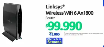PC Factory Linksys Wireless Wifi 6 Ax1800 Router oferta