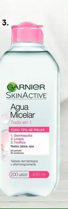 Tottus Agua micelar clásica skin active 400 ml garnier oferta