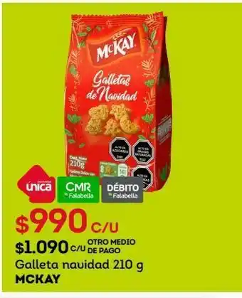 Tottus Galleta navidad 210 g mckay oferta