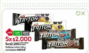 Tottus Galletas triton 126 g variedades nestlé x 5 oferta