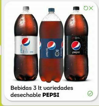 Tottus Bebidas 3 lt variedades desechable pepsi oferta