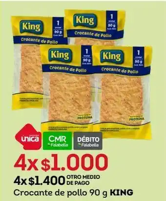 Tottus Crocante de pollo 90 g king x 4 oferta