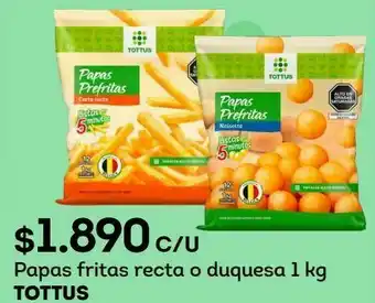Tottus Papas fritas congeladas tottus oferta