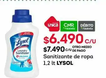 Sanitizante de ropa 1,2 lt lysol
