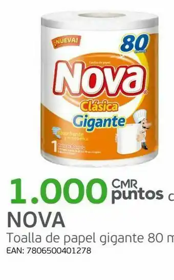 Tottus Nova toalla de papel gigante 80 m oferta