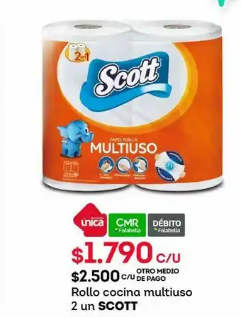 Tottus Rollo cocina multiuso 2 un scott oferta