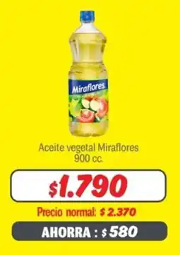 Mayorista 10 Aceite vegetal Miraflores oferta