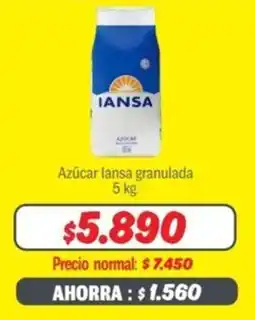 Mayorista 10 Azúcar lansa granulada oferta
