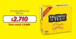 Mayorista 10 Té Ceylan Mildred Tea oferta