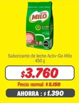 Mayorista 10 Saborizante de leche Activ-Go Milo oferta