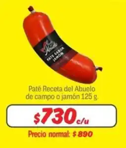 Mayorista 10 Paté Receta del Abuelo oferta