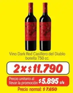 Mayorista 10 Vino Dark Red Casillero del Diablo oferta