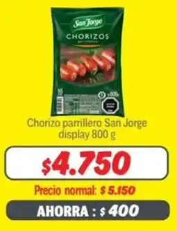 Mayorista 10 Chorizo parrillero San Jorge oferta