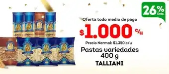 Tottus Pastas variedades TALLIANI oferta