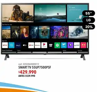 Coopelan Smart tv 55up7500psf oferta