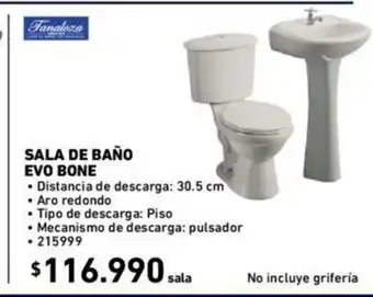 Construmart Sala de Baño Evo Bone 215999 oferta