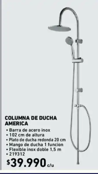 Construmart Columna de Ducha America 219312 oferta