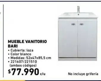 Construmart Mueble Vanitorio Bari oferta