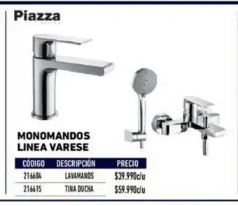 Construmart Monomandos Linea Varese - Lavamanos 216604 oferta