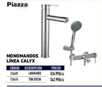 Construmart Monomandos Linea Calyx - Lavamanos 216601 oferta