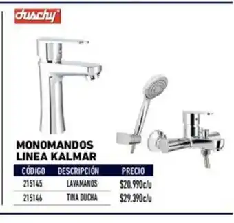 Construmart Monomandos Linea Kalmar - Lavamanos 215145 oferta