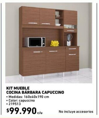 Construmart Kit Mueble Cocina Barbara Capuccino oferta